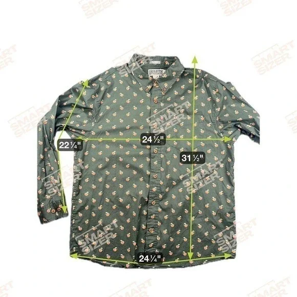 soldCompany Men's Large Relaxed Fit Long Sleeve Button Down Mule - Picture 3 of 6